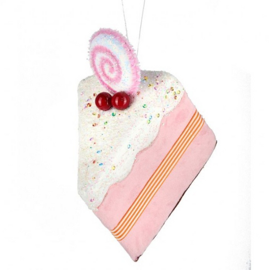 6" Sprinkles Cake Slice Ornament-Pre-Order