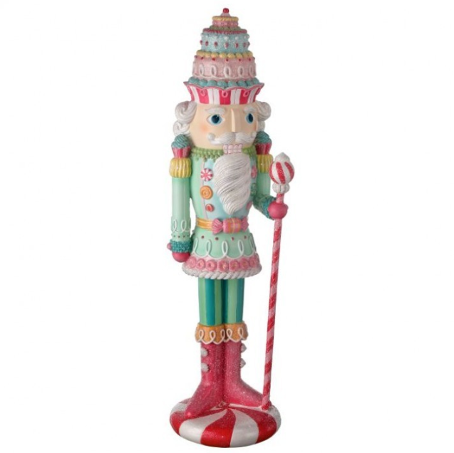 22" Resin Pastel Peppermint NutCracker-Pre-Order