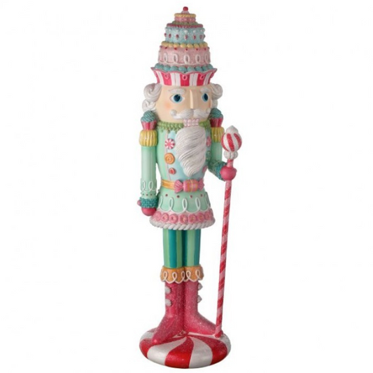 22" Resin Pastel Peppermint NutCracker-Pre-Order