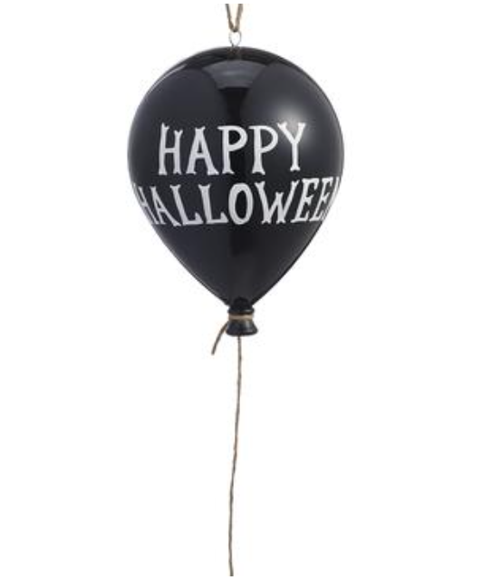 8" Happy Halloween Balloon  Black White~pre-order