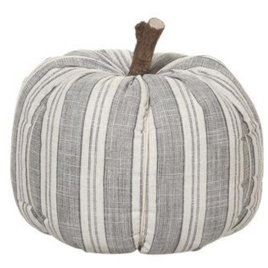 13"Hx13"D Pumpkin  Gray White