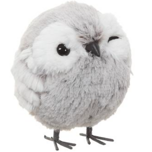 5.5" Owl  White Gray~pre-order