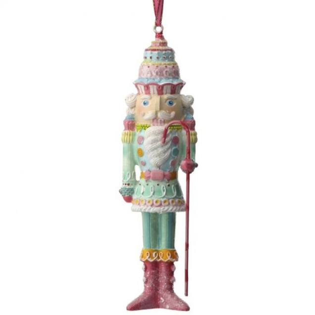 6" Resin Pastel Candy Nutcracker Ornament-Pre-Order