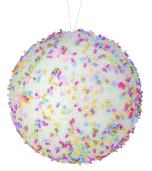 4" Candy Sprinkles Ball Ornament-Pre-Order