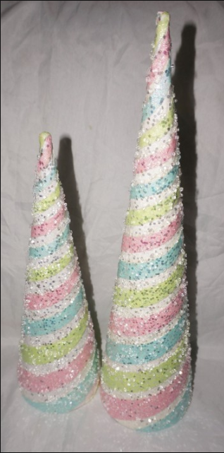 16-20" Candy Stripe Cone Set / 2 Pre-order