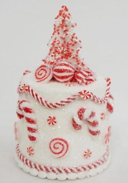 8.5" Candy Cane Cake Ornament - Pre-Order