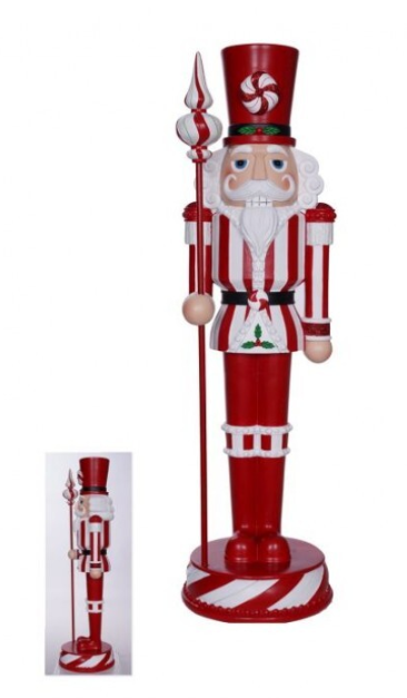 24" Resin Peppermint Nutcracker - Pre-Order