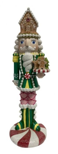 18" Rsn Candy Nutcracker - Pre-Order