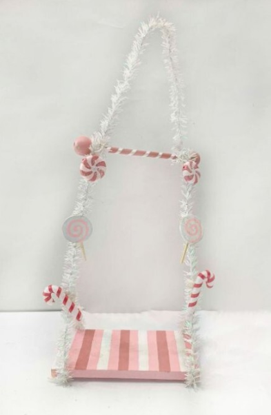 13" MDF Candy Swing Ornament - Pre-order