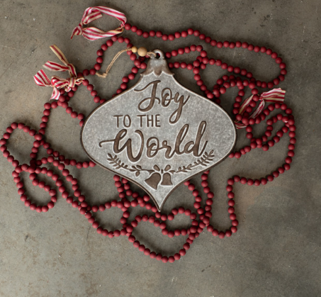 Joy to the world Ornament Plaque - Pre-Order