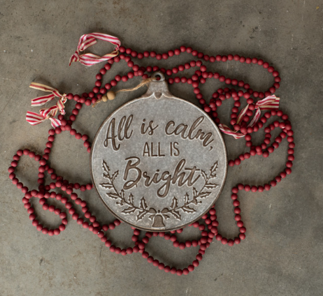 Calm & Bright Ornament Plaque - Pre-Order