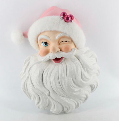 Santa Head w/Pink Hat ~ pre~order