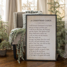 A Christmas Carol Sign ~ in stock