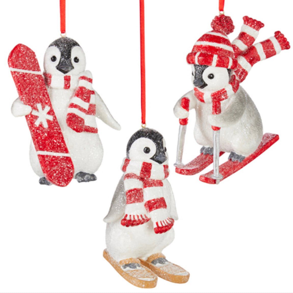 4.25" PENGUIN ORNAMENTS