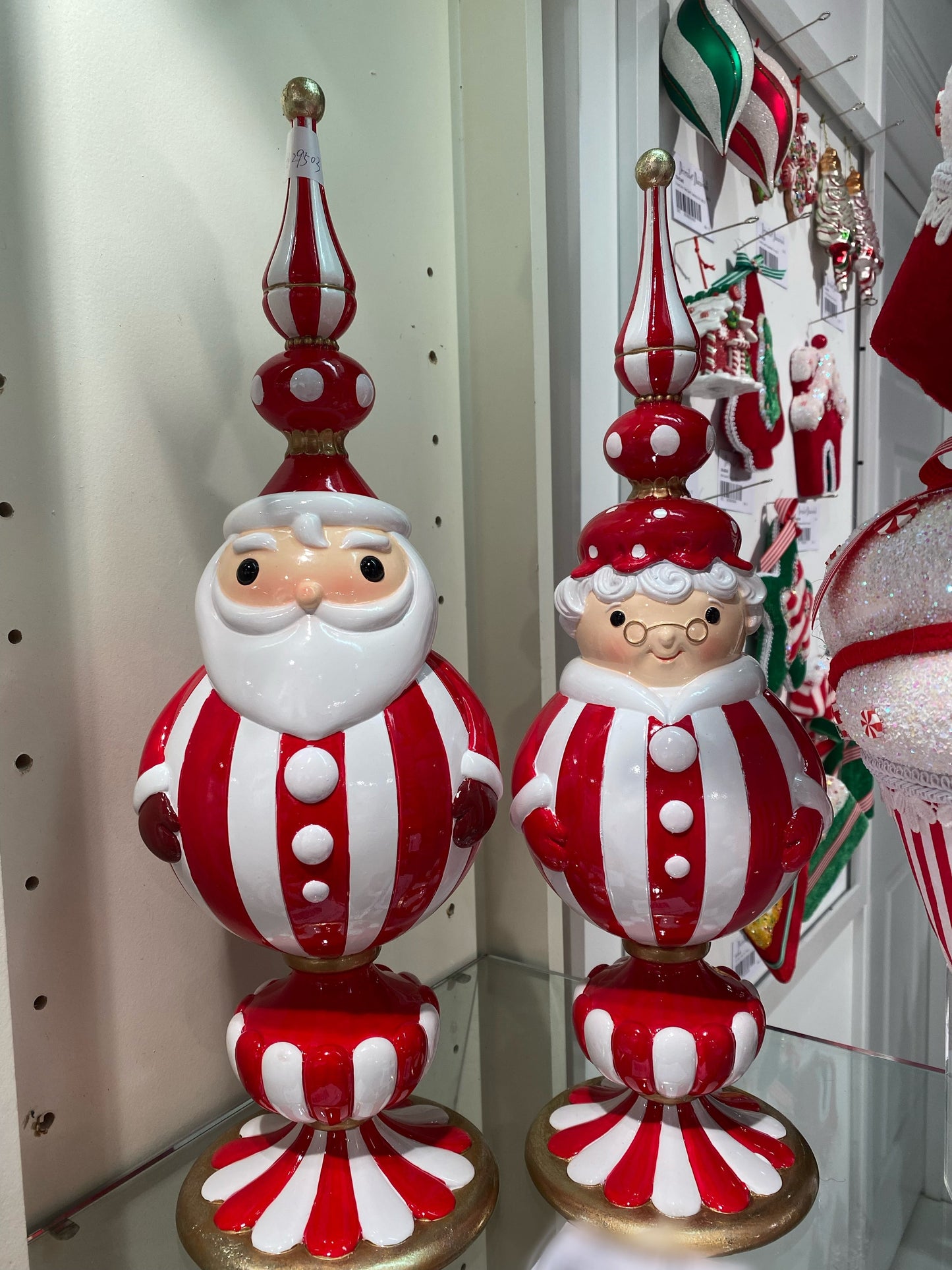 Santa & Mrs claus orb set - pre-order