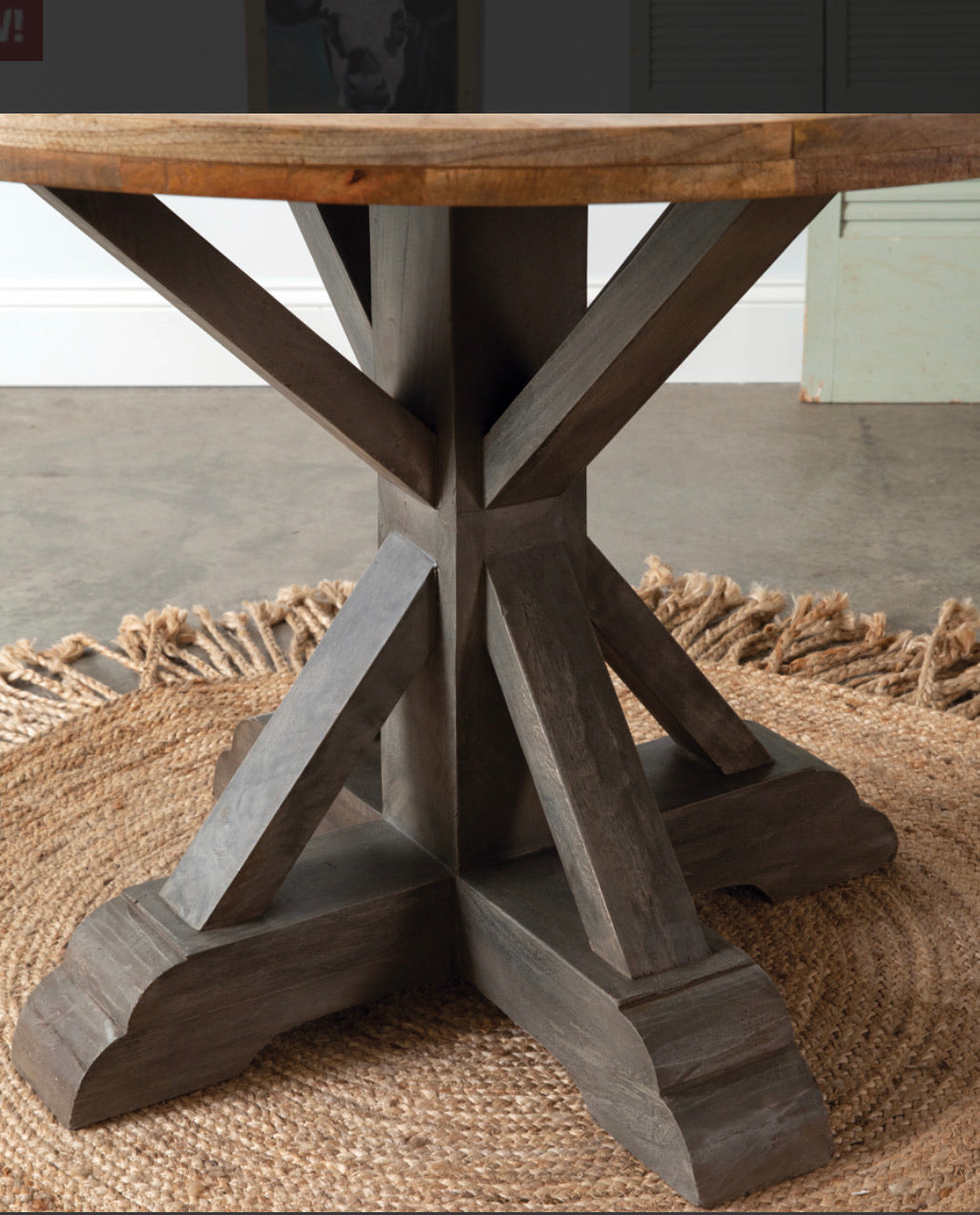 Modern Farmhouse Round Dining Table