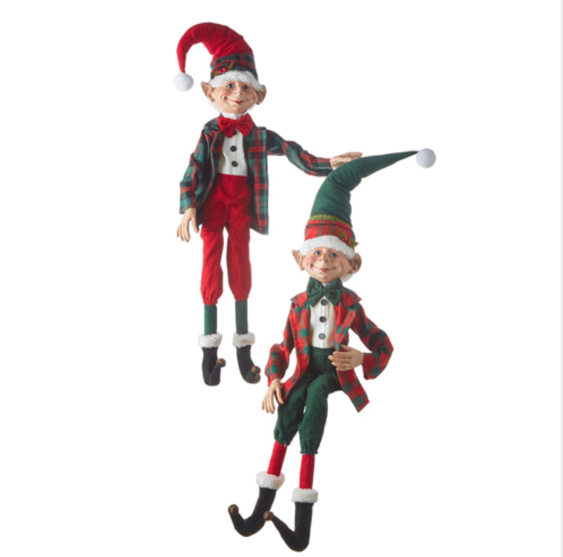 Plaid 30" POSABLE ELF