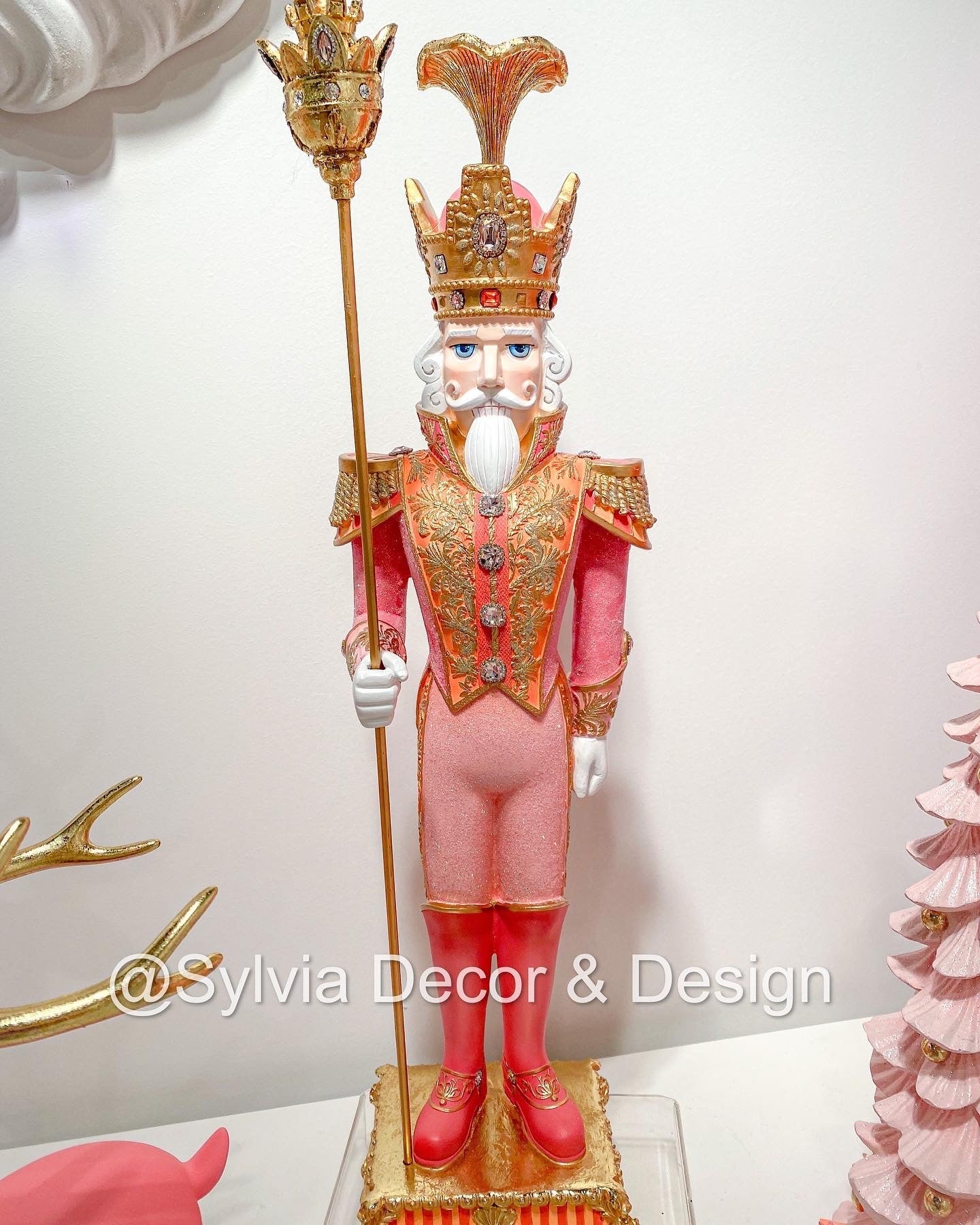 Pink Nutcracker with Gold ~ In stock